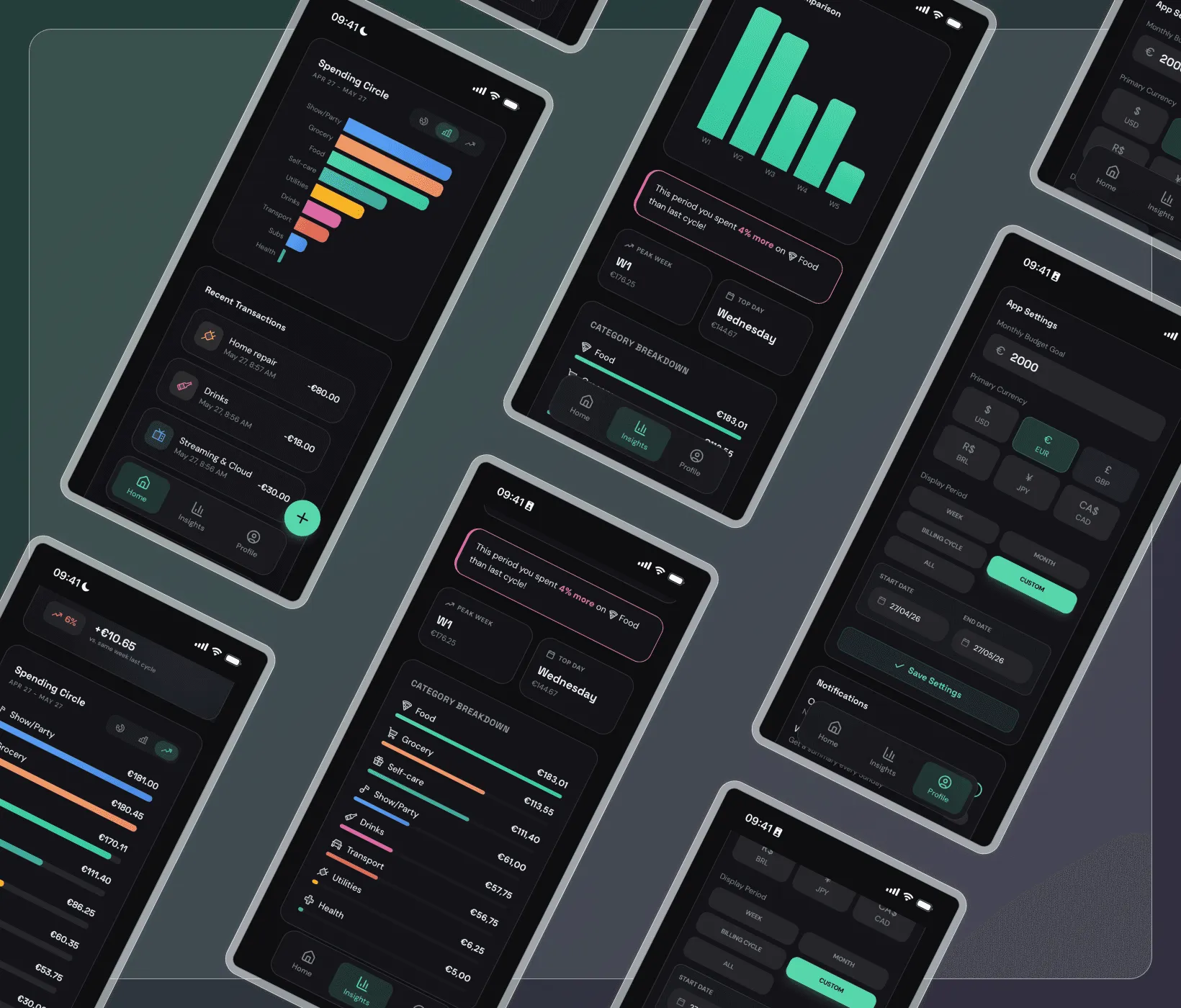 Flux-o app screens