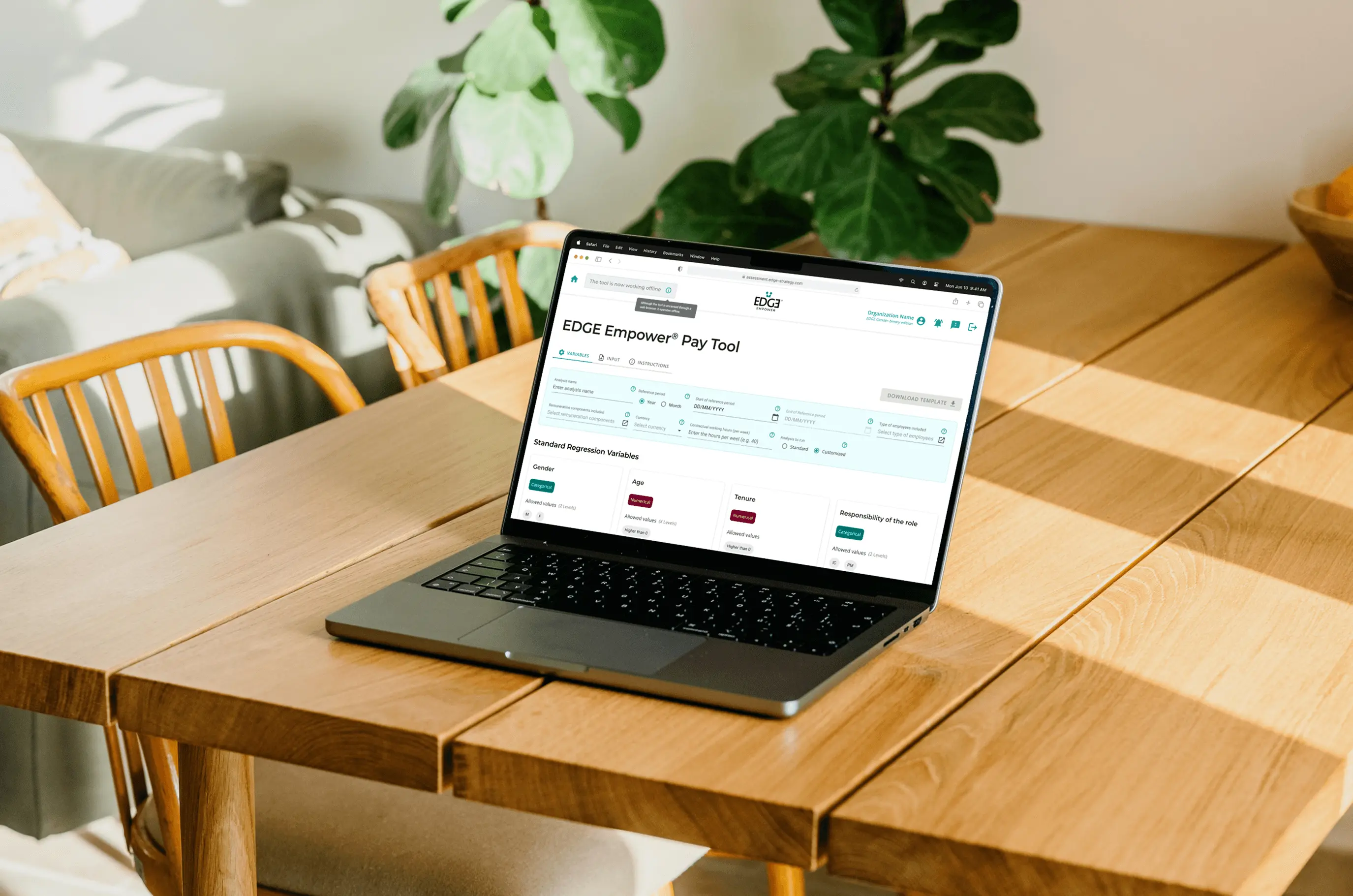 EDGE Empower Pay Tool dashboard
